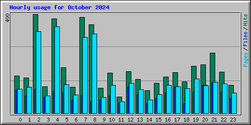 Hourly usage for October 2024