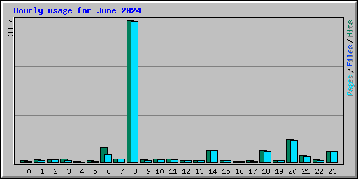 Hourly usage for June 2024