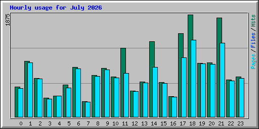Hourly usage for July 2026